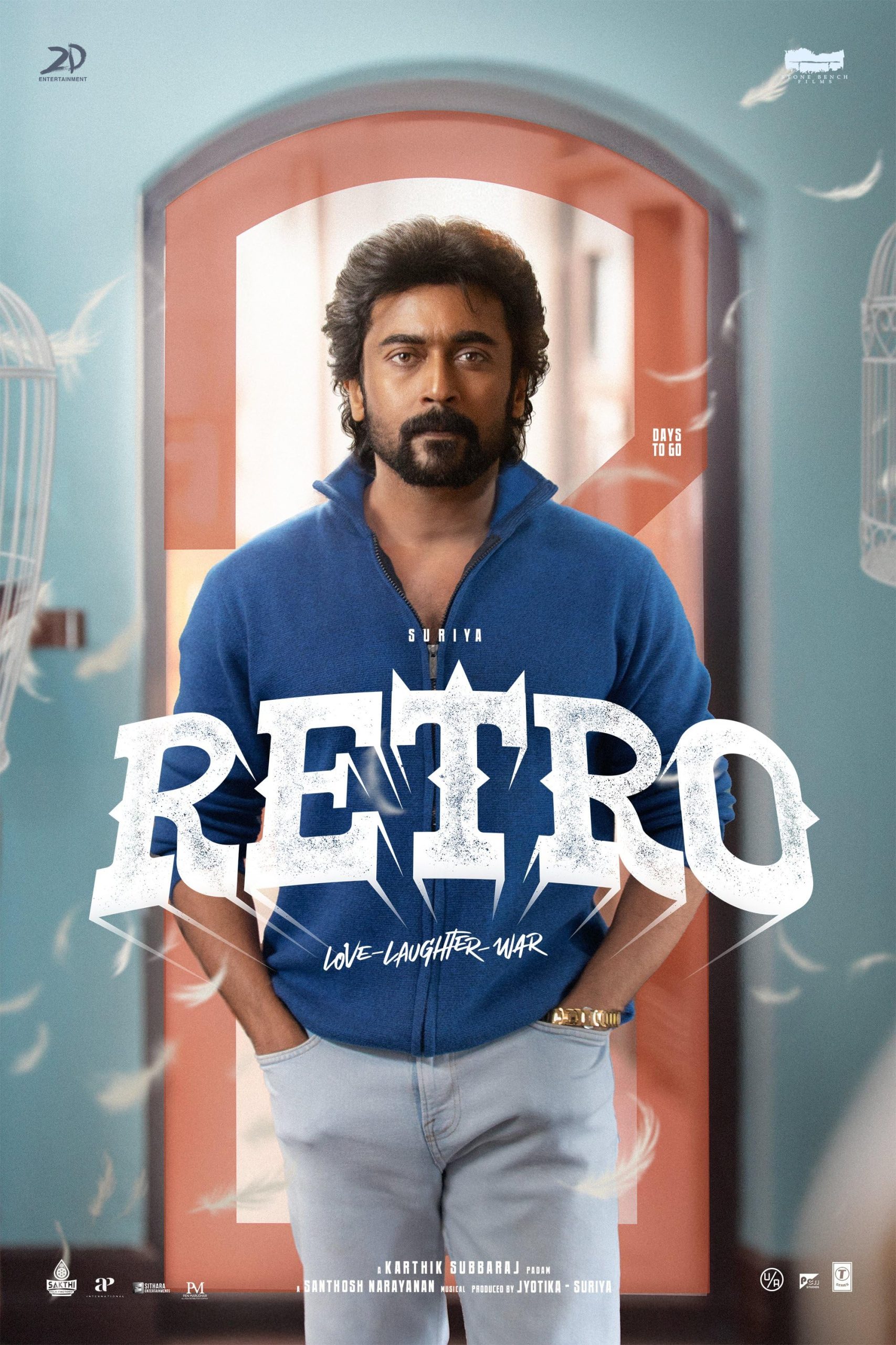 Download Retro (2025) WEB-DL Hindi (ORG 5.1) + Tamil + Telugu NetFlix Full Movie 1080p | 720p | 480p [550MB] download